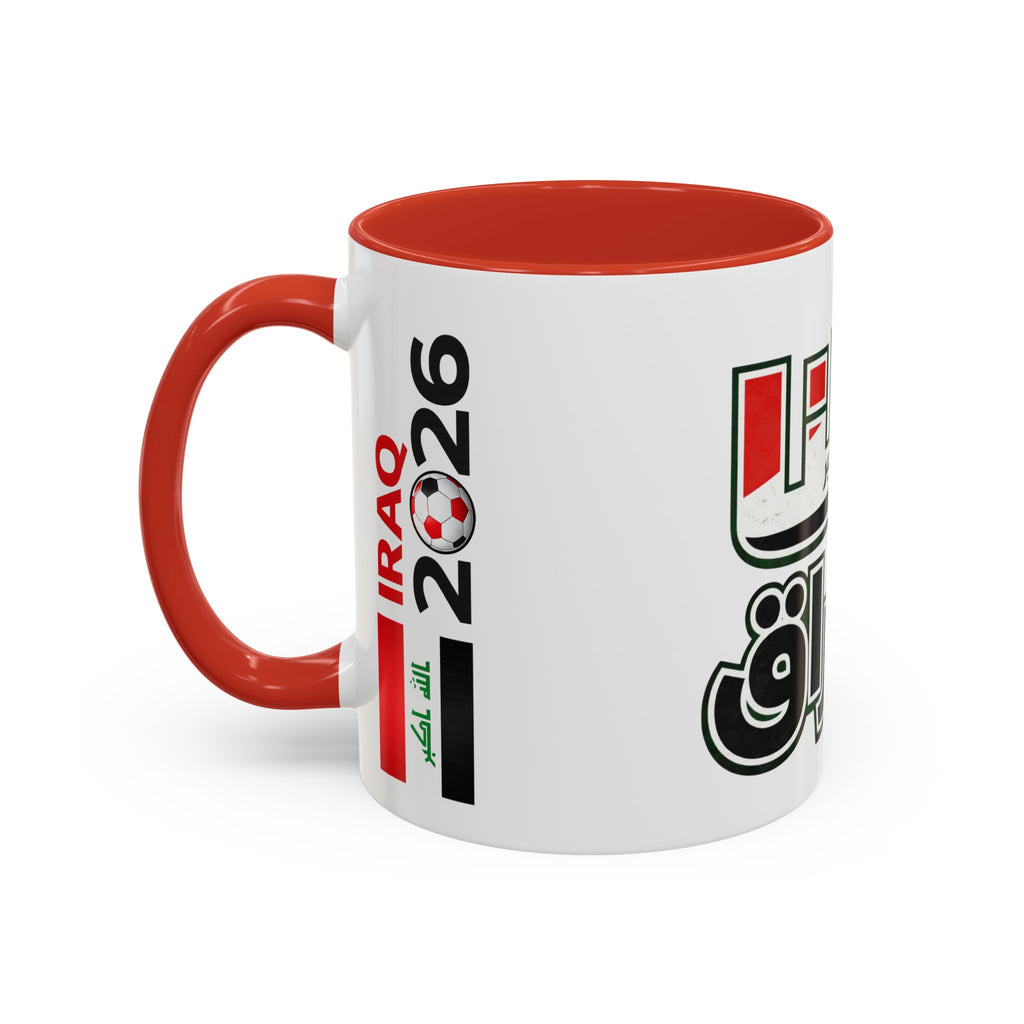 Iraq 2026 Accent Coffee Mug — Arabic Pride Flag Design