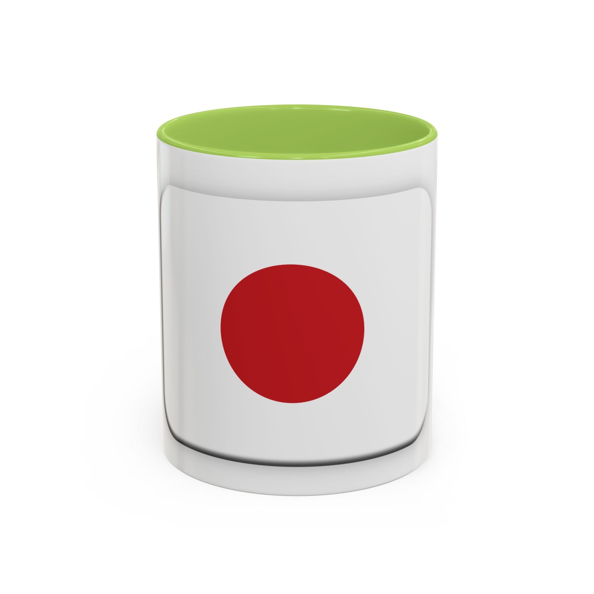 Japanese Minimal Red Dot Accent Coffee Mug — Modern Japanese Flag Inspired Ceramic Mug (11/15oz)
