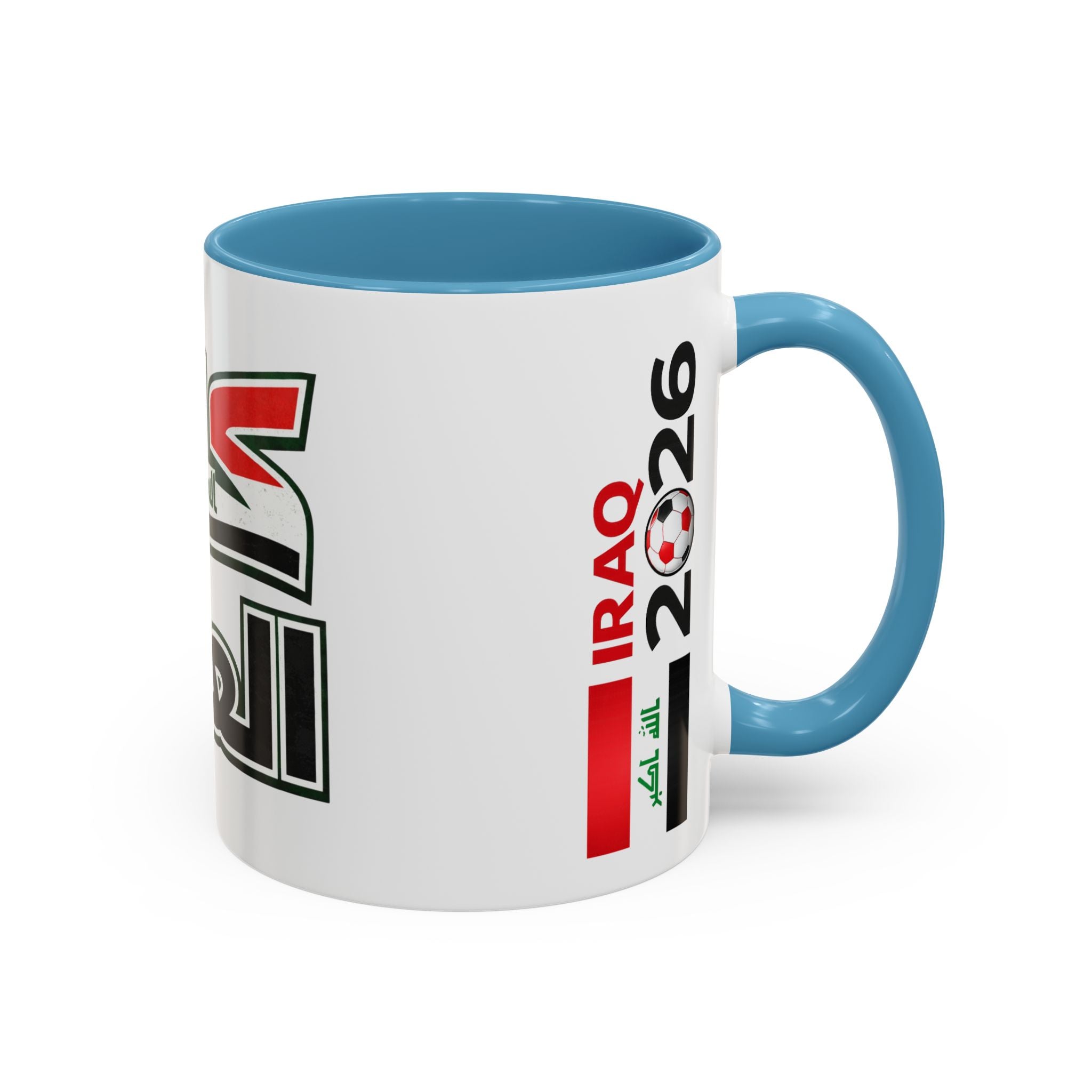 Iraq 2026 Accent Coffee Mug — Arabic Pride Flag Design