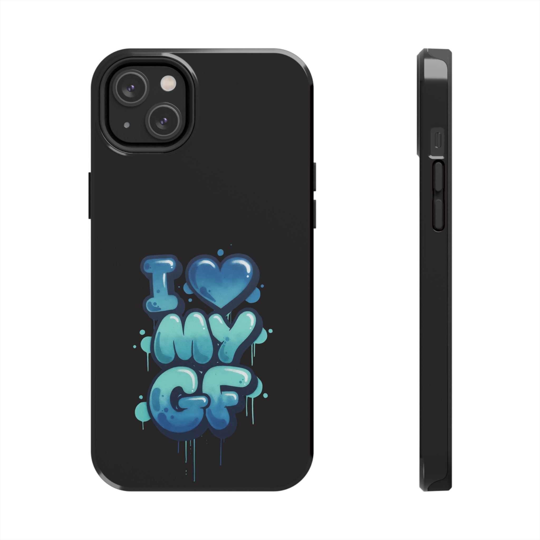 I Love My GF Phone Case — Protective Glossy "I  My GF" Design