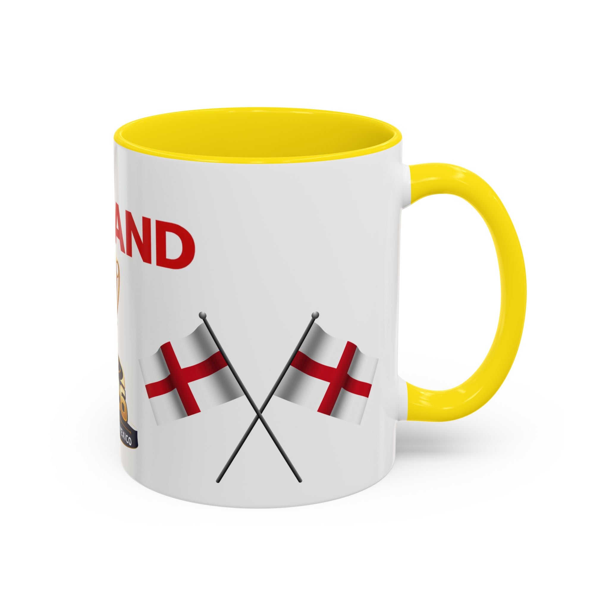England 2026 Soccer Trophy Accent Coffee Mug — Cup Fan Gift (11/15oz)