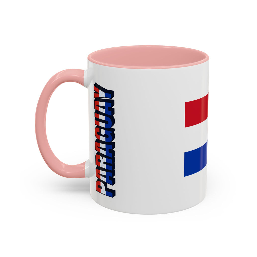 Paraguay Flag Accent Coffee Mug – Patriotic 11/15oz Ceramic Mug