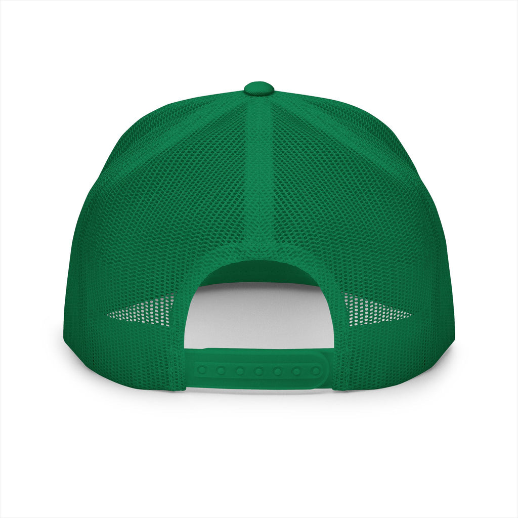 Brazil Flag Trucker Cap – Distressed Brushstroke Design