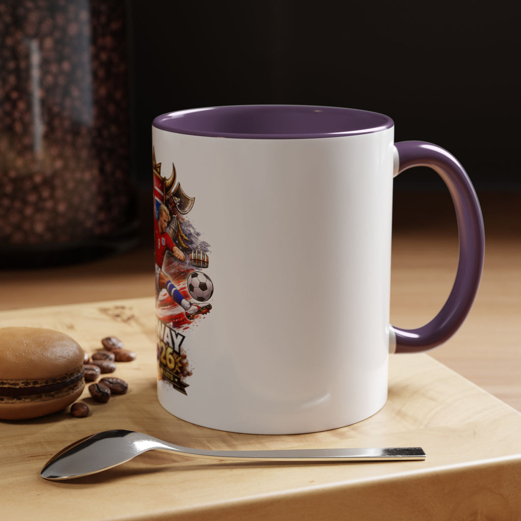Norway 2026 Soccer Mug – Valhalla Awaits Football Fan Coffee Cup