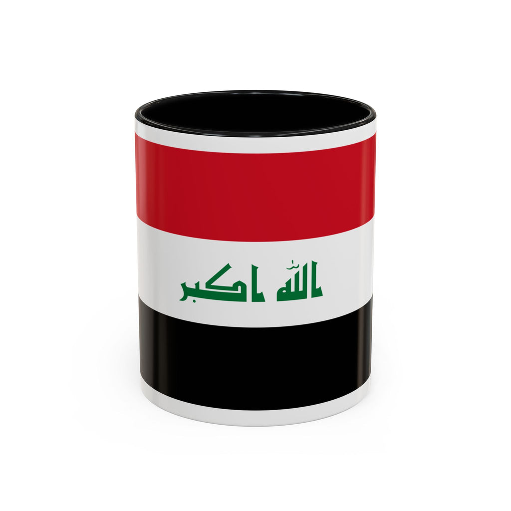 Iraq Flag Accent Coffee Mug with Lion Emblem – Patriotic Iraqi 11/15oz Mug