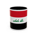 Iraq Flag Accent Coffee Mug with Lion Emblem – Patriotic Iraqi 11/15oz Mug