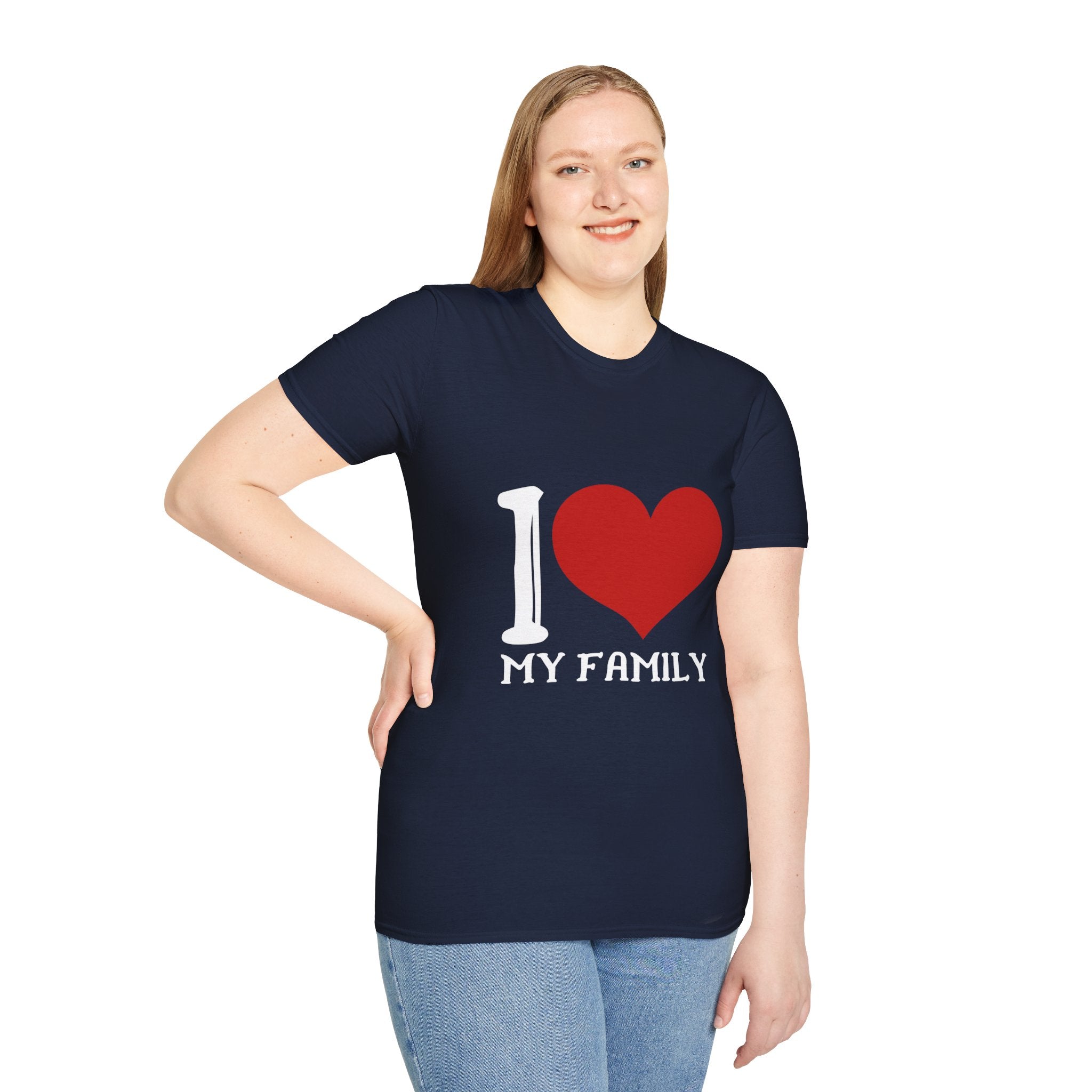 I  My Family T-Shirt — Family Love Tee for Parents & Kids