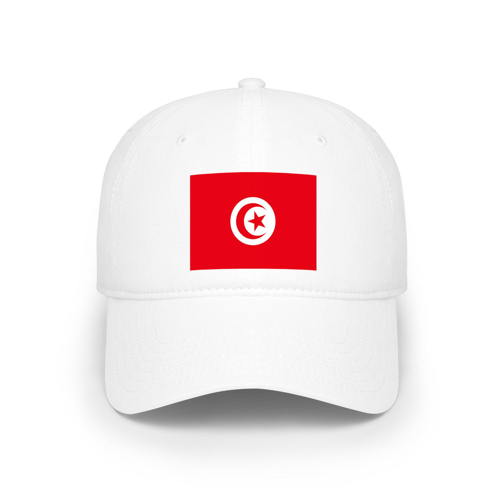 Tunisia Flag Baseball Cap — Low Profile Embroidered Tunisian Flag Hat