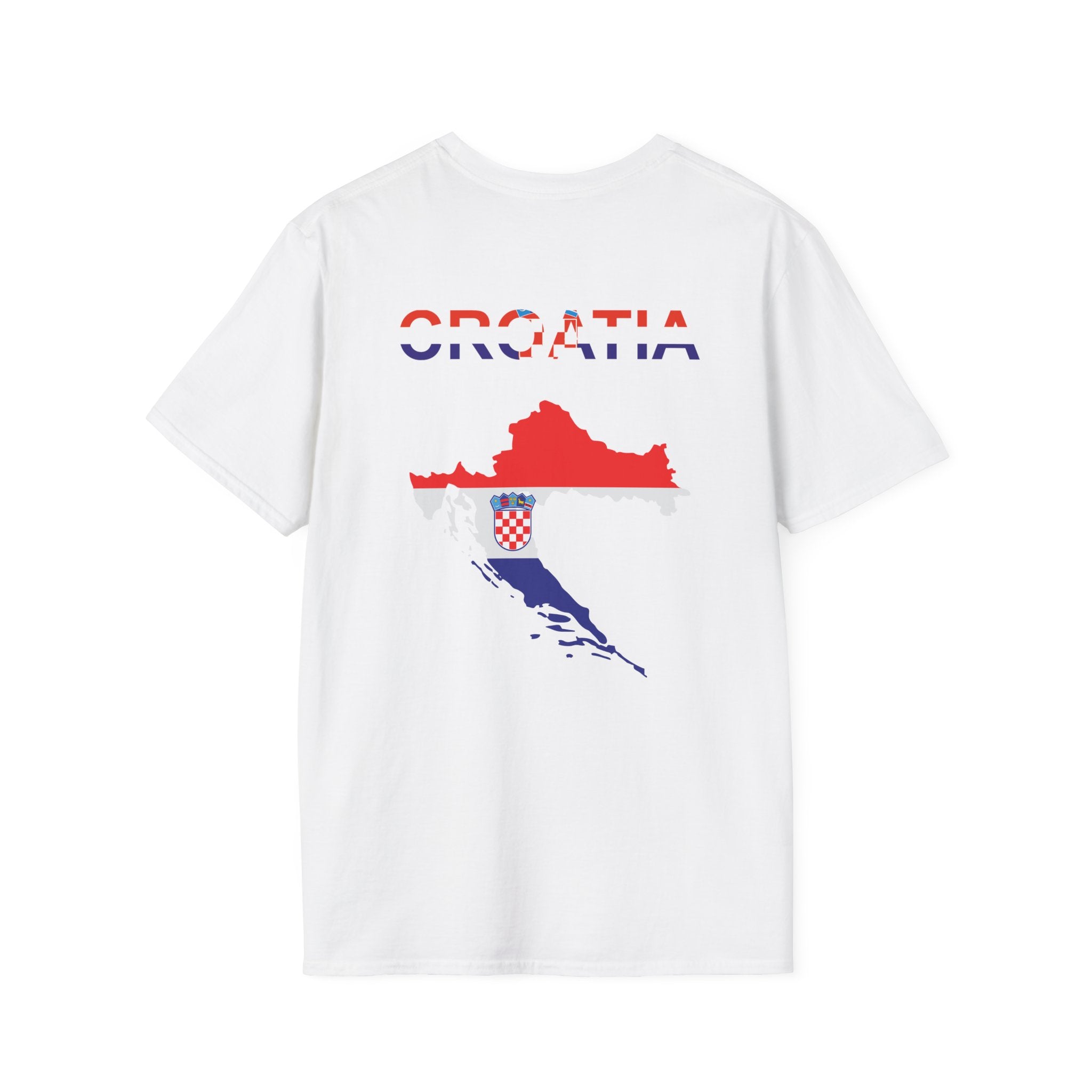 Croatia Soccer T-Shirt 2026 — Croatian Crest, Map & Lion Football Fan Tee