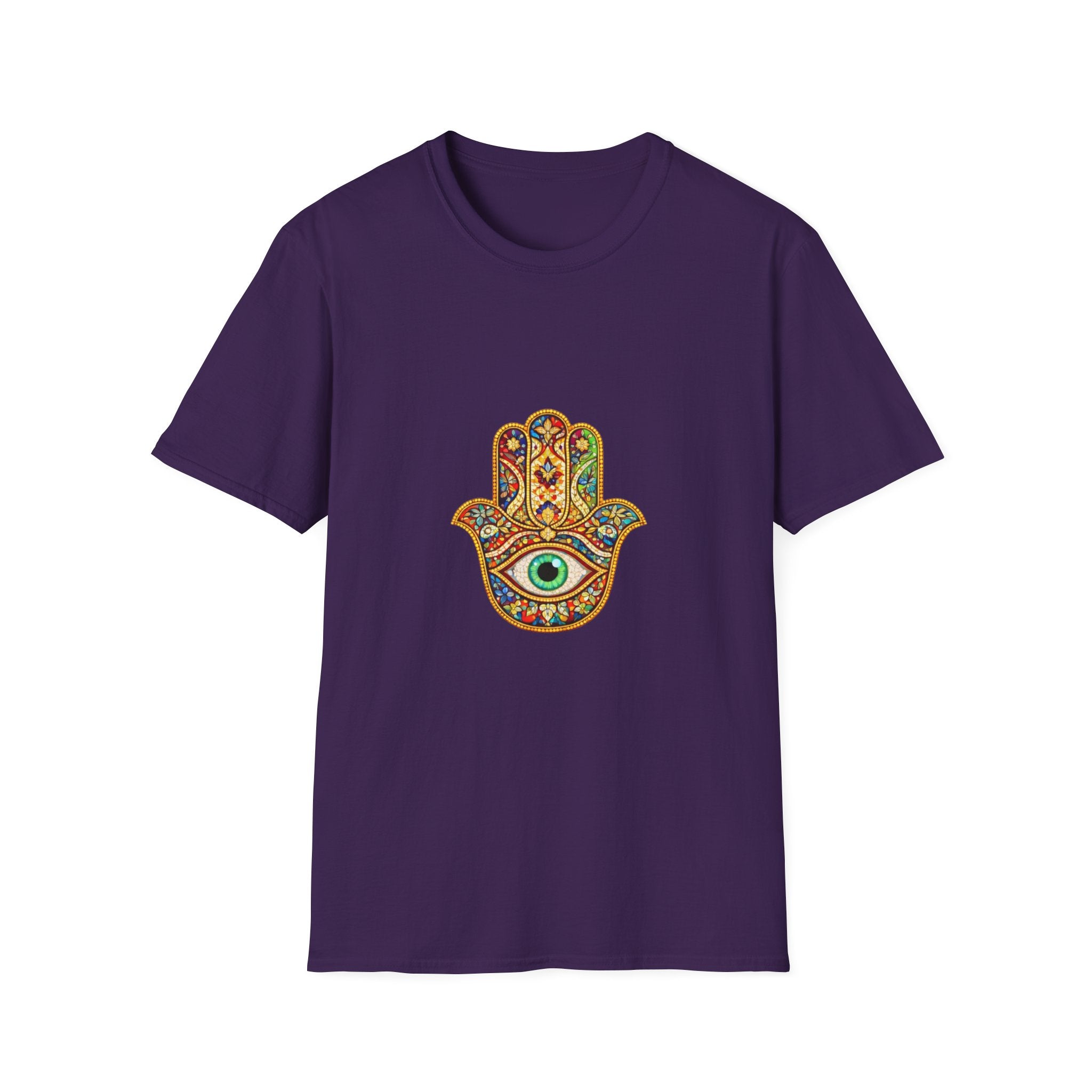 Hamsa Hand T-Shirt – Colorful Protective Eye Boho Tee