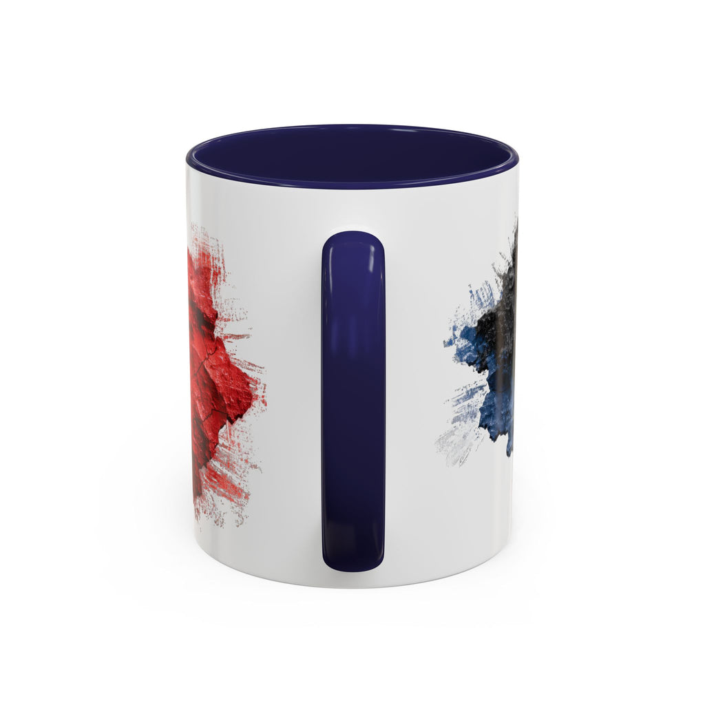 Belgium Flag Coffee Mug – Distressed Watercolor Accent Mug (11/15oz)