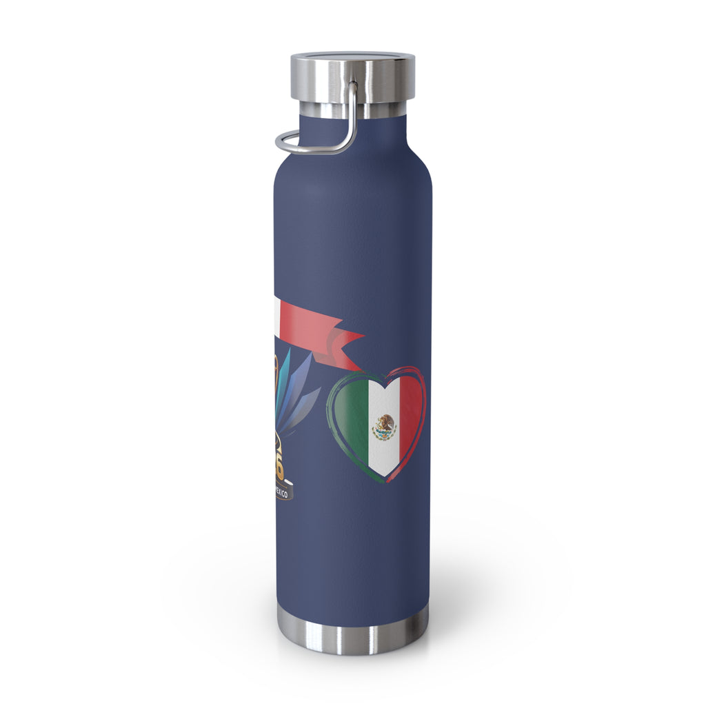 2026 Copa América Mexico Flag Insulated Bottle – 22oz Vacuum Thermos