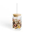 Makeup Brushes & Beauty Tools 16oz Sipper Glass with Lid — Cosmetic Lover Tumbler