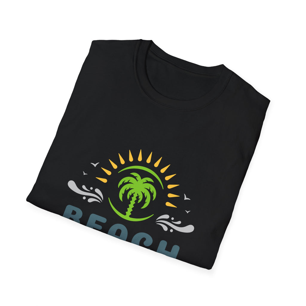 Beach Vacation T-Shirt — Palm Tree Sunset Graphic Tee