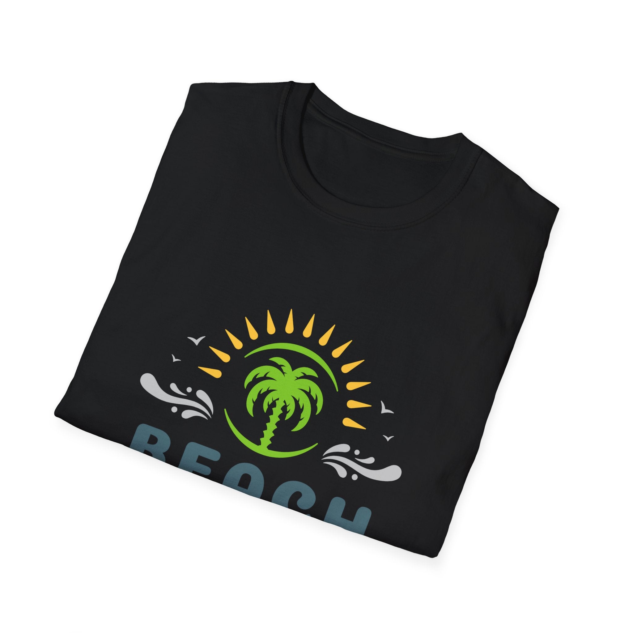 Beach Vacation T-Shirt — Palm Tree Sunset Graphic Tee