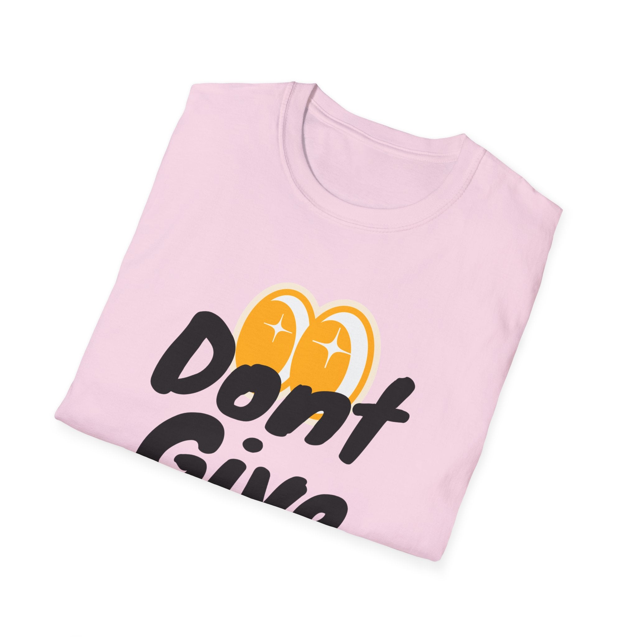 Don't Give Up T-Shirt — Motivational Graphic Tee with Positive Icons