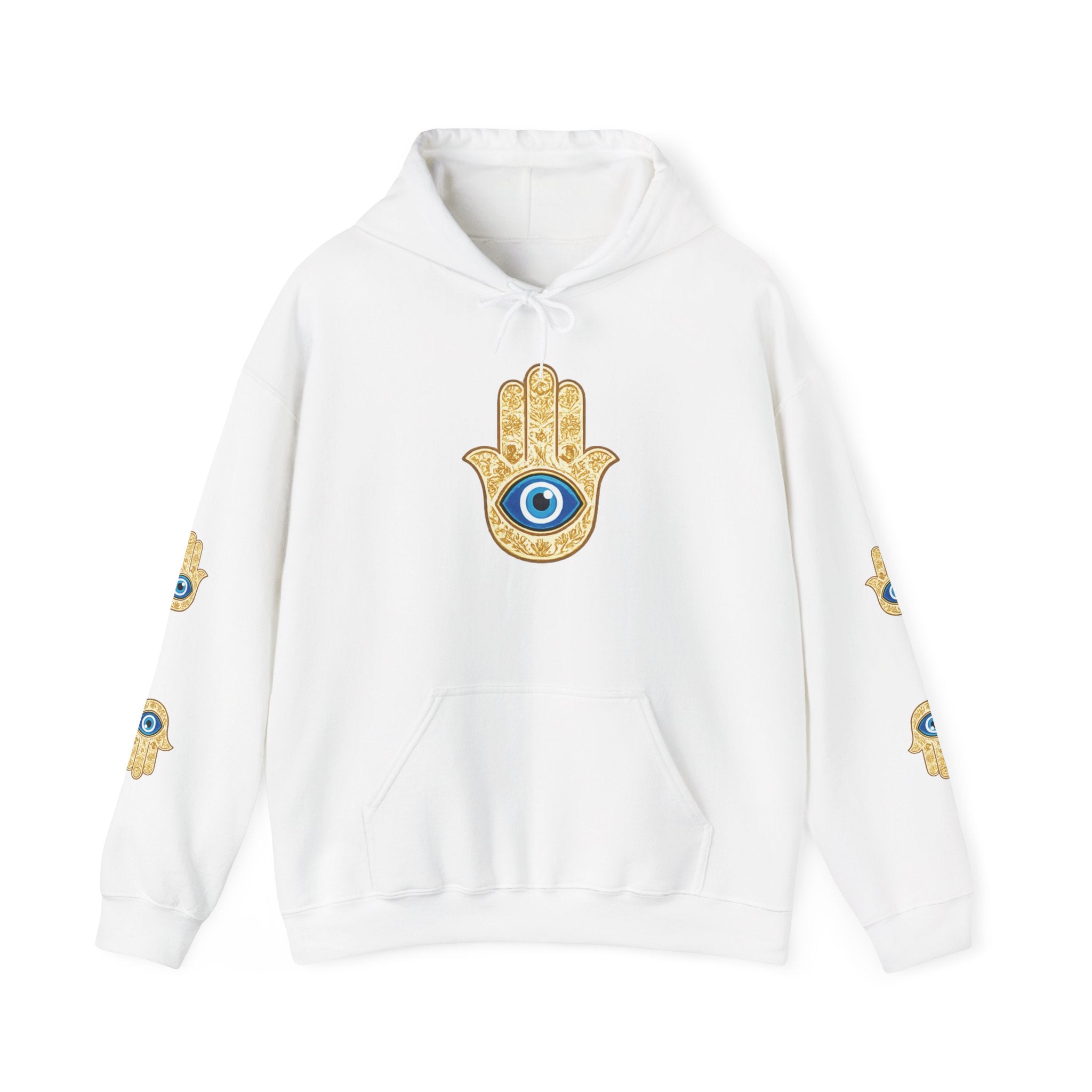 Hamsa Eye Hoodie - Protective Evil Eye Graphic Sweatshirt