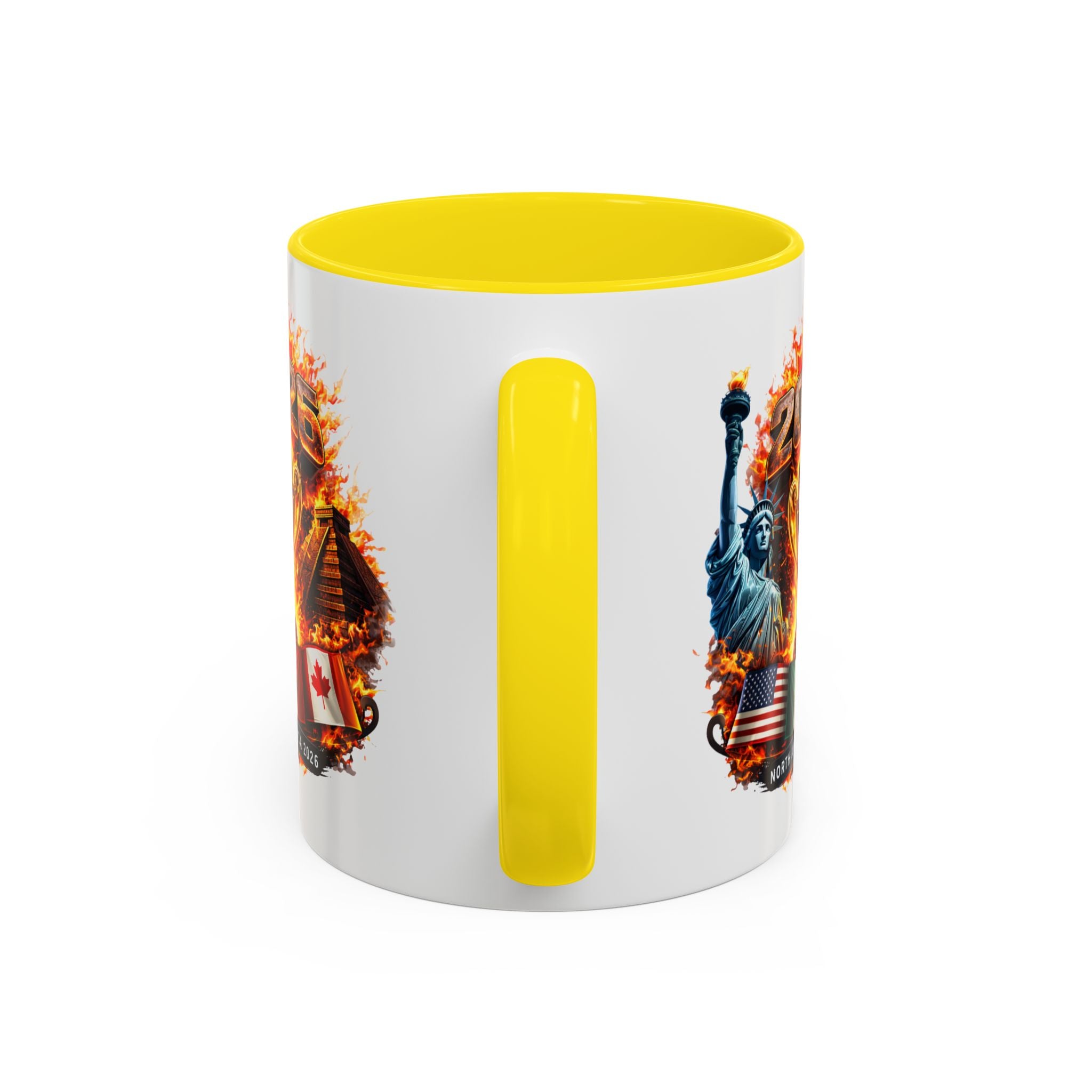 2026 North America Championship Coffee Mug — Trophy & Flags Accent Mug