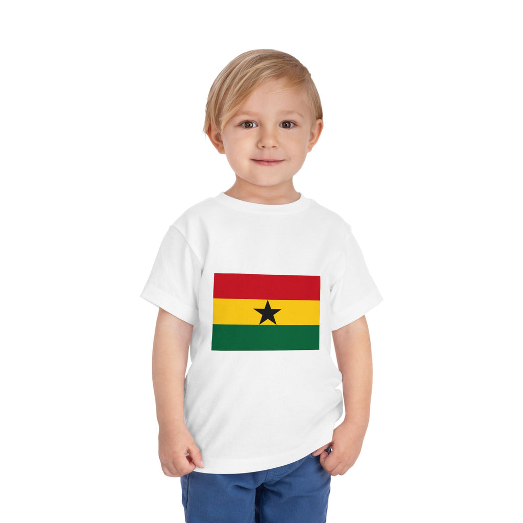 Ghana Flag Toddler Tee — 'Ghana' Cup Trophy Kids Shirt
