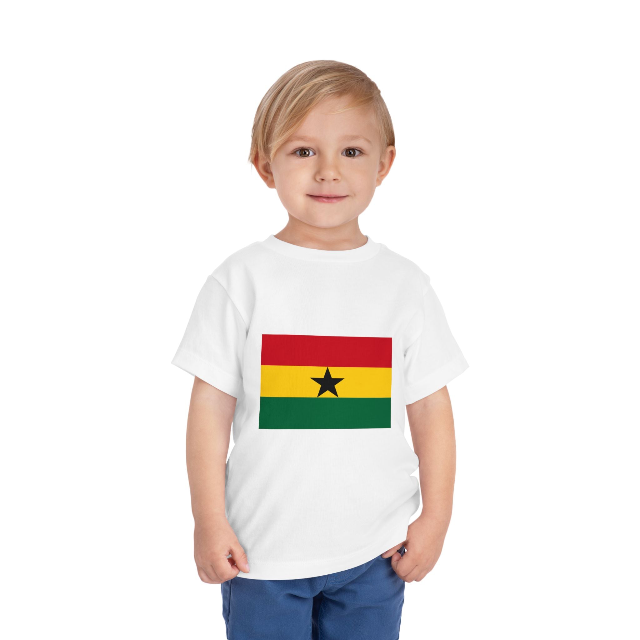 Ghana Flag Toddler Tee — 'Ghana' Cup Trophy Kids Shirt