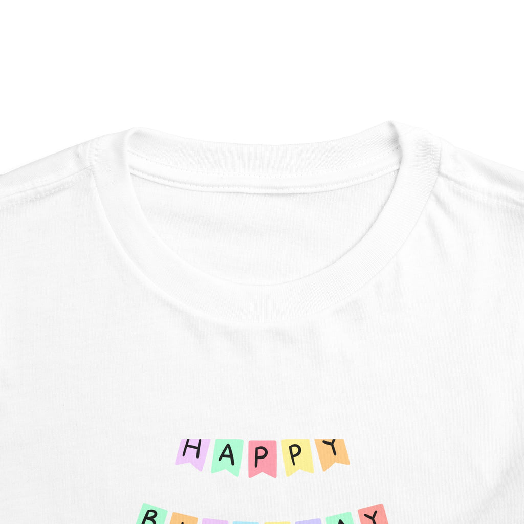 Toddler Birthday Castle Tee — "Happy Birthday" Princess Shirt