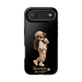 Phone Case — 'Running on Coffee' Cute Coffee Girl Protective Case