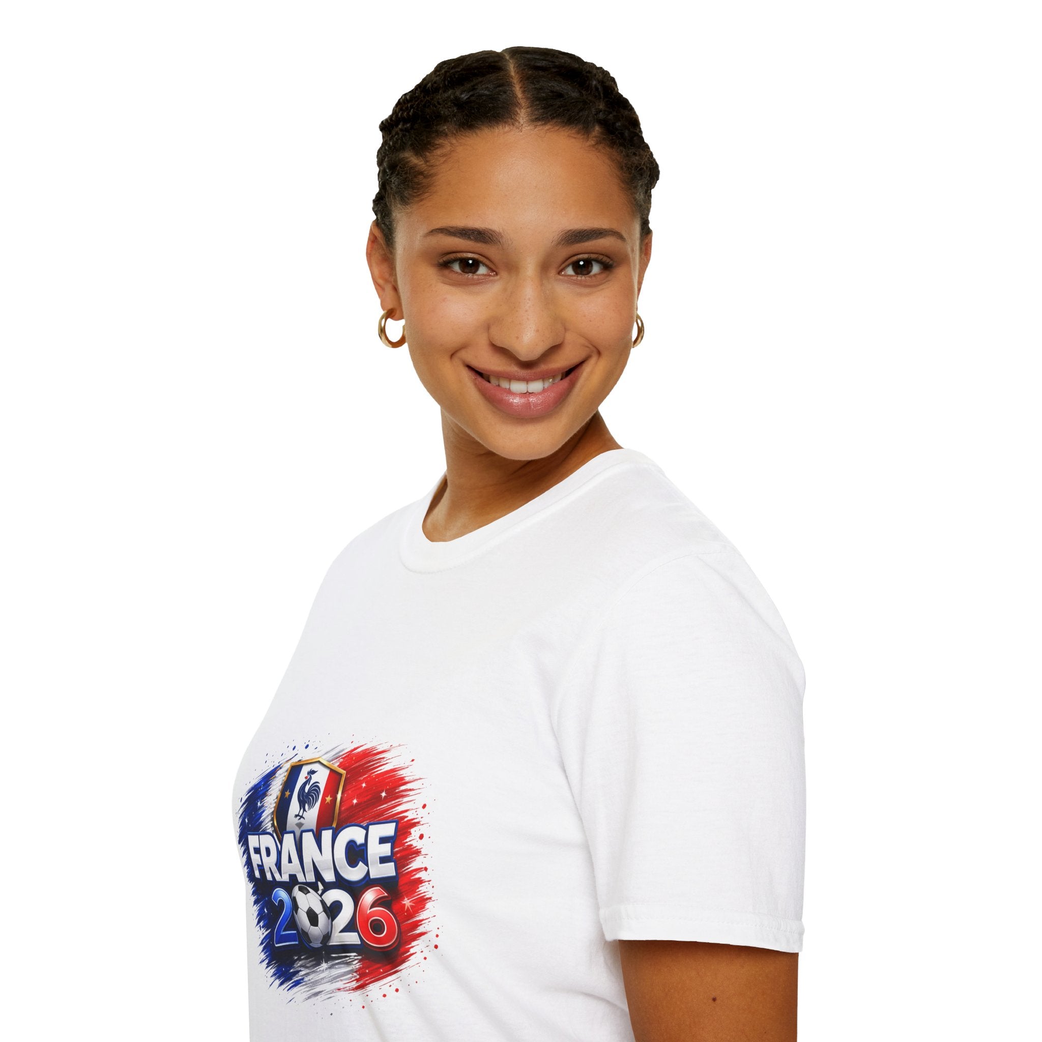 France 2026 Soccer Cup T‑Shirt — French Flag & Trophy Fan Tee