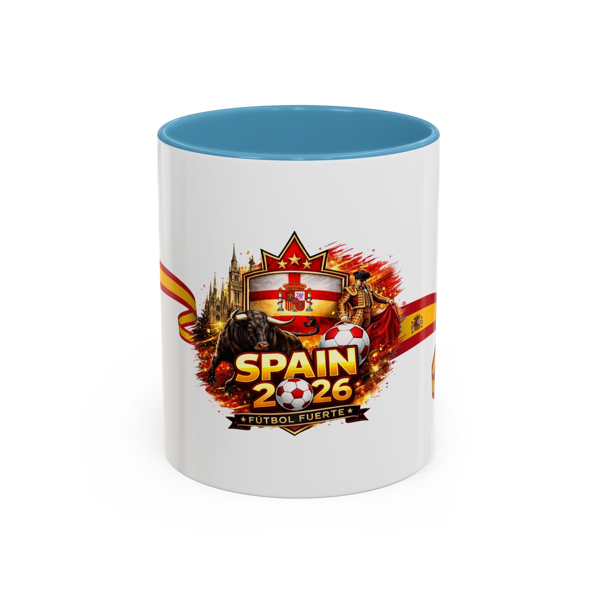 Spain 2026 Soccer Mug – Spain Futbol Fuerte Accent Coffee Cup (11/15oz)