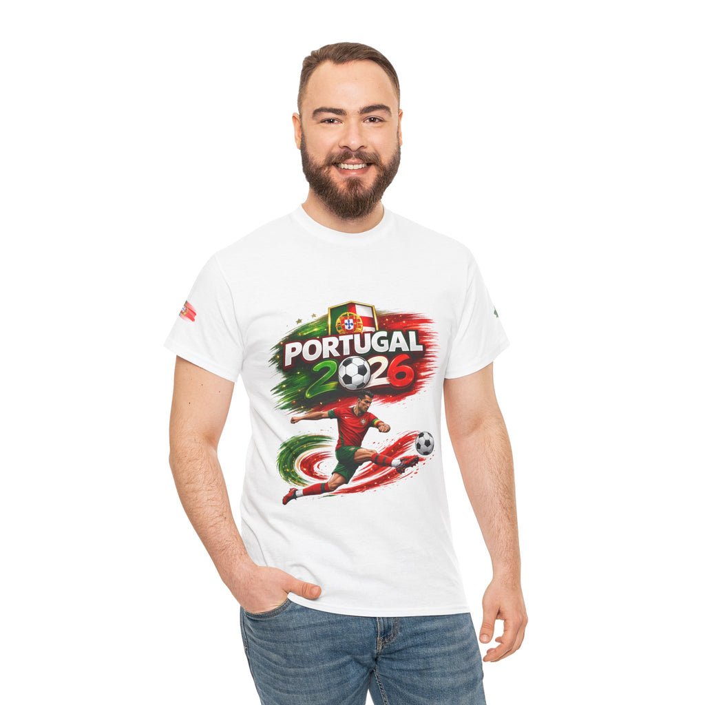 Portugal 2026 Soccer T-Shirt — Cup Style Football Jersey Design
