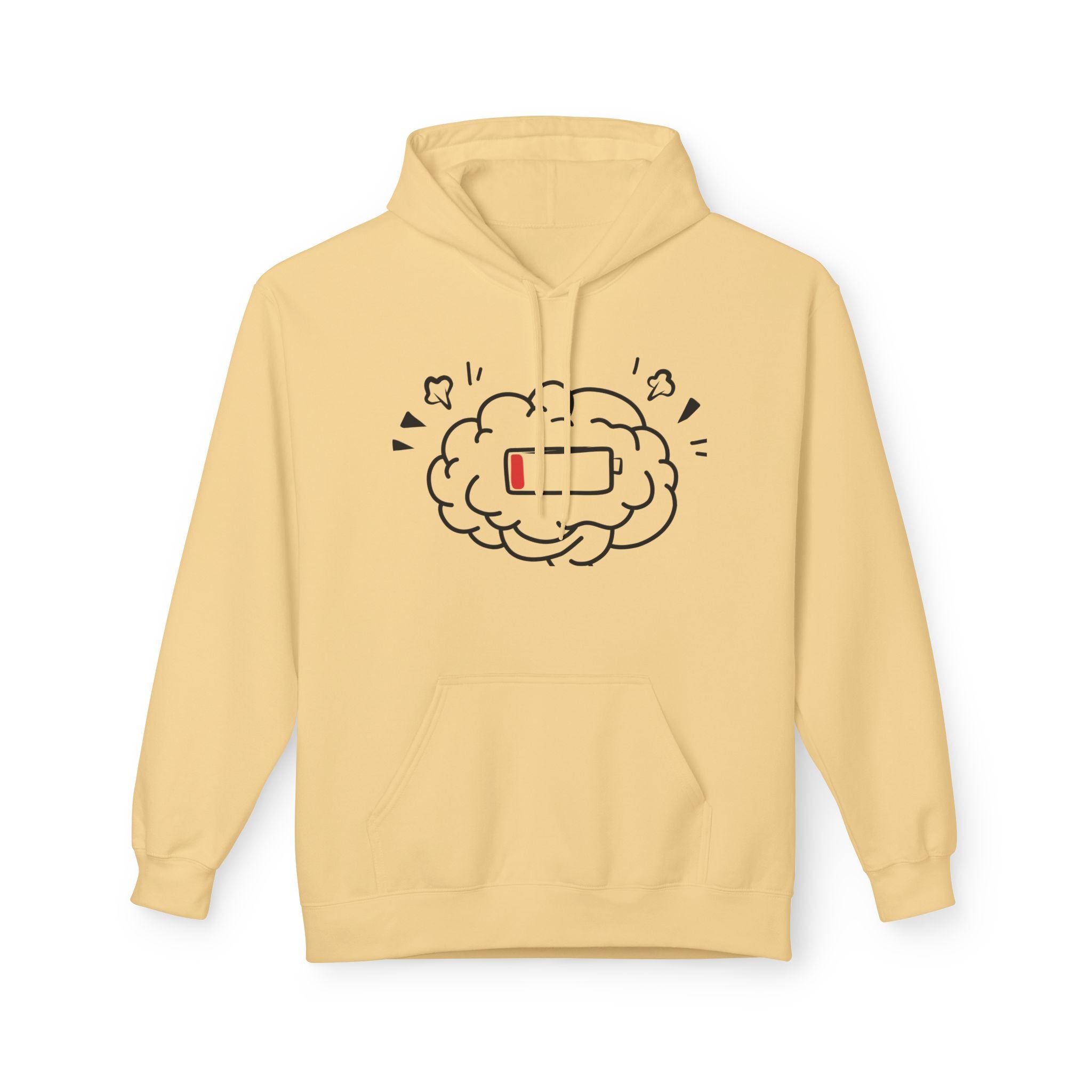 Low Battery Human Unisex Midweight Softstyle Fleece Hoodie