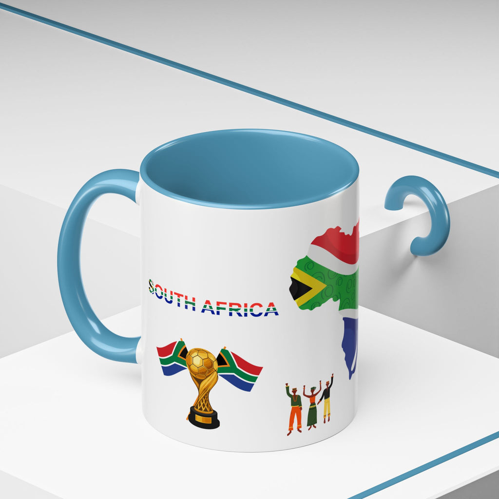 South Africa Coffee Mug — Map, Flag & Trophy Design (11/15oz)