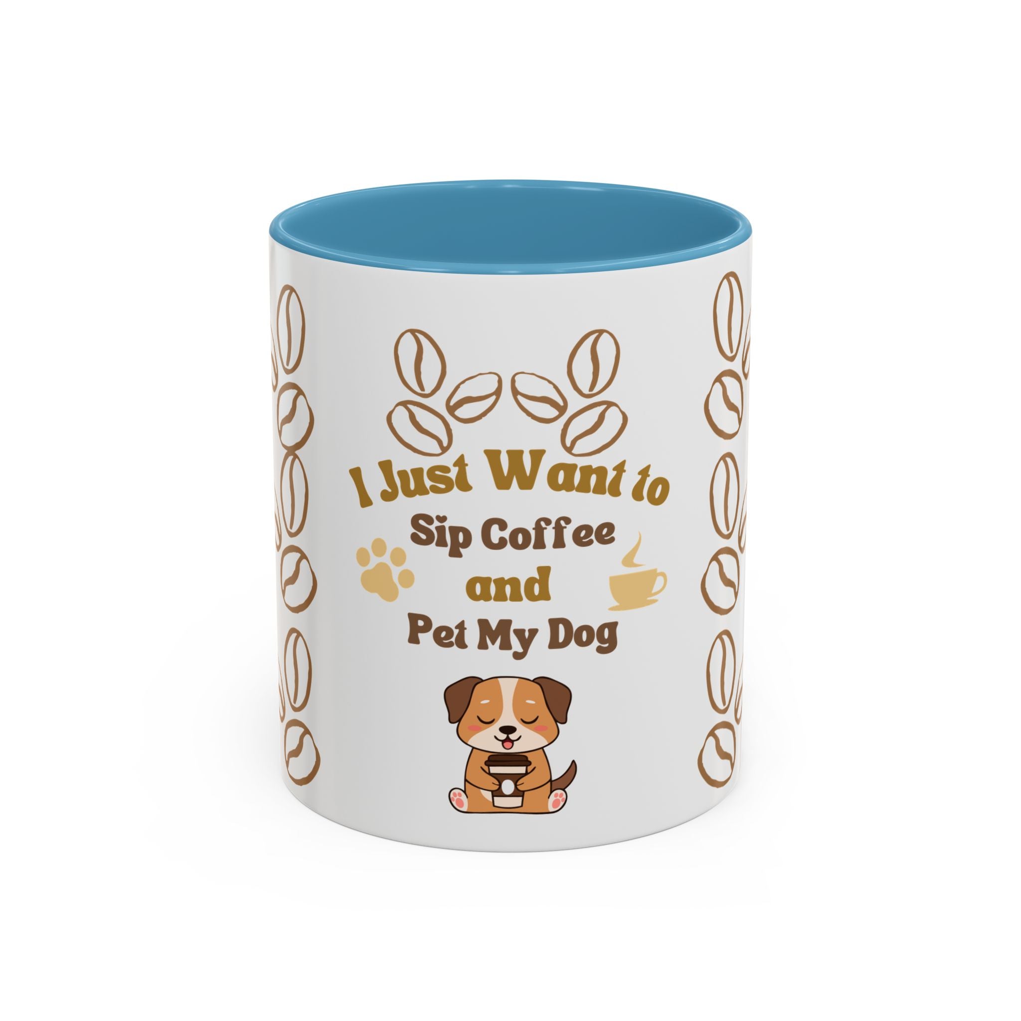 coffee & dog Accent Coffee Mug (11, 15oz)