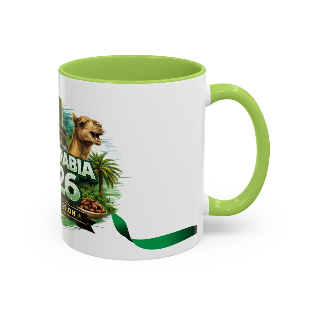 Saudi Arabia 2026 Football Passion Accent Coffee Mug – Cup Soccer Fan Gift