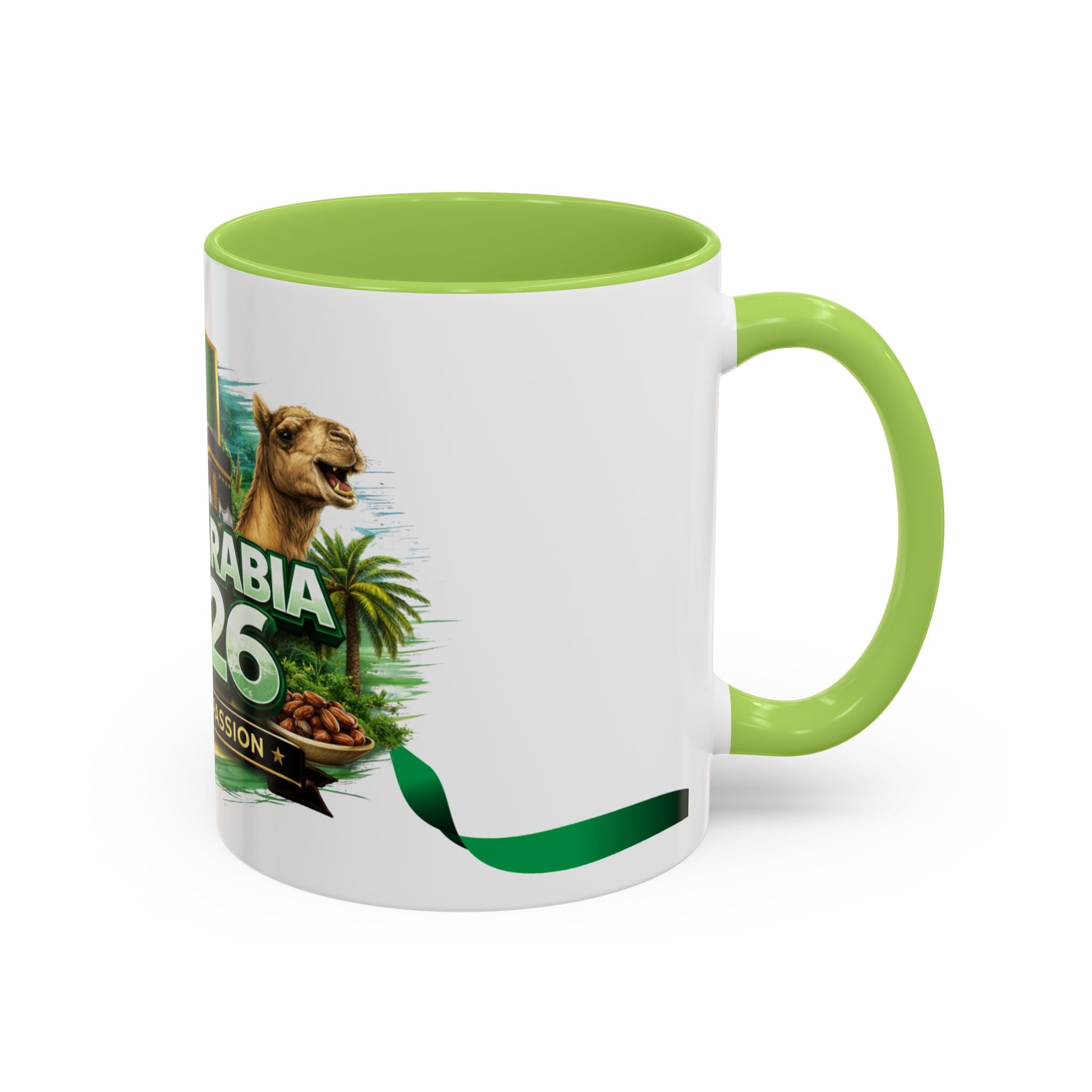 Saudi Arabia 2026 Football Passion Accent Coffee Mug – Cup Soccer Fan Gift