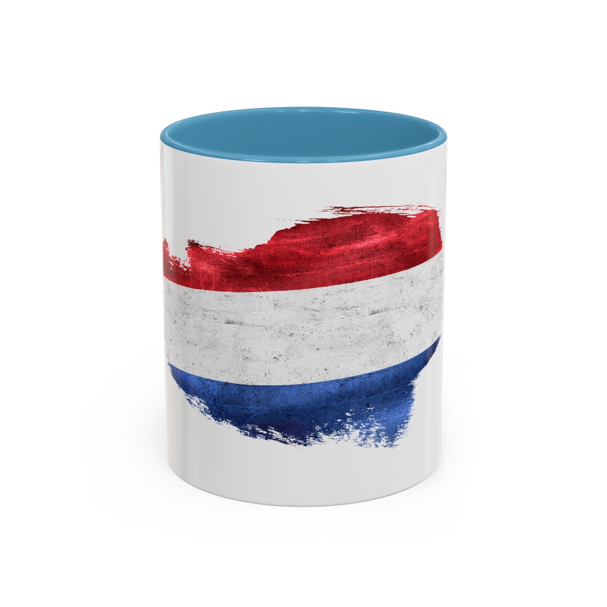Netherlands Dutch Flag Brushstroke Accent Coffee Mug — 11/15oz