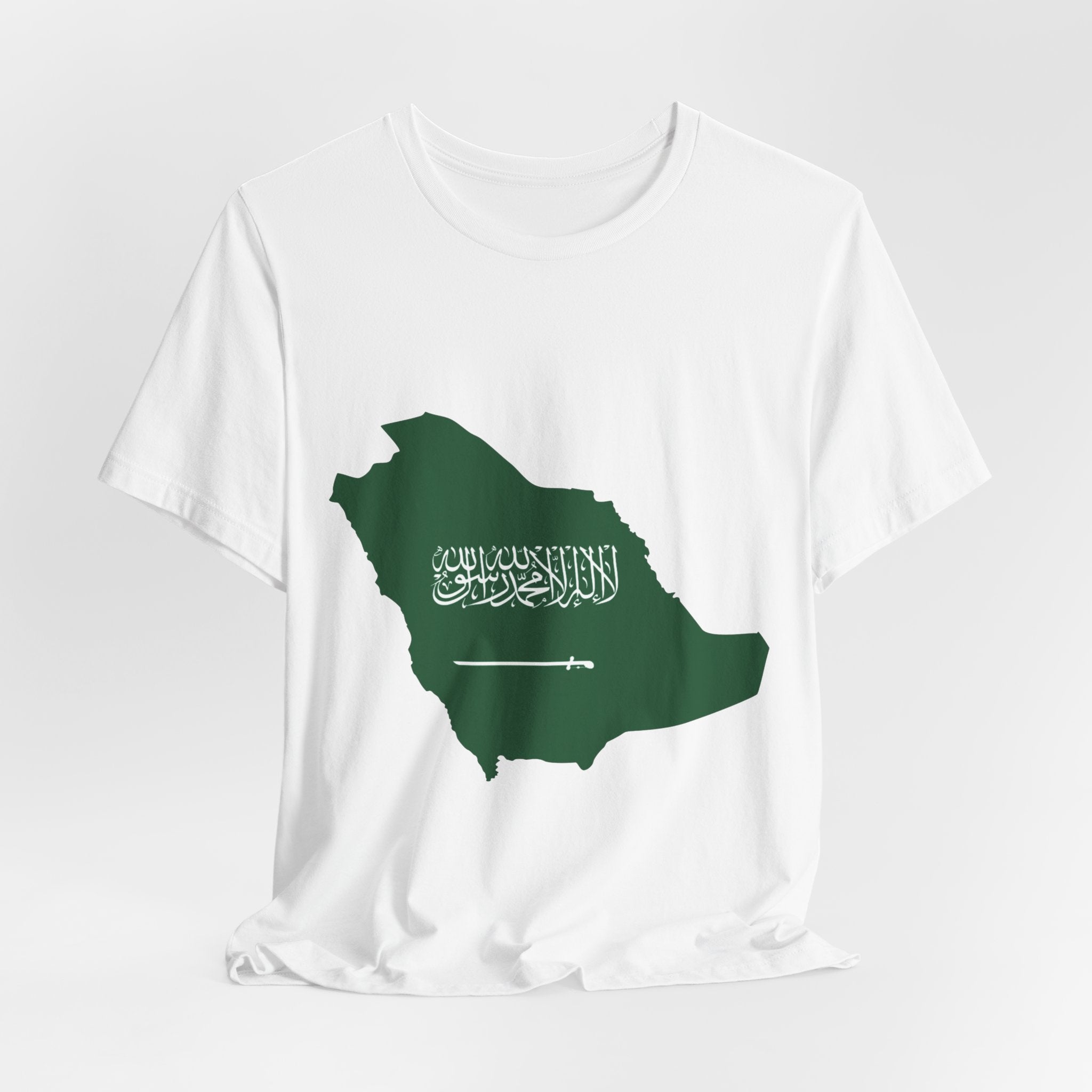 Saudi Arabia Map Tee — Saudi Arabia 2026 Soccer Fan T‑Shirt