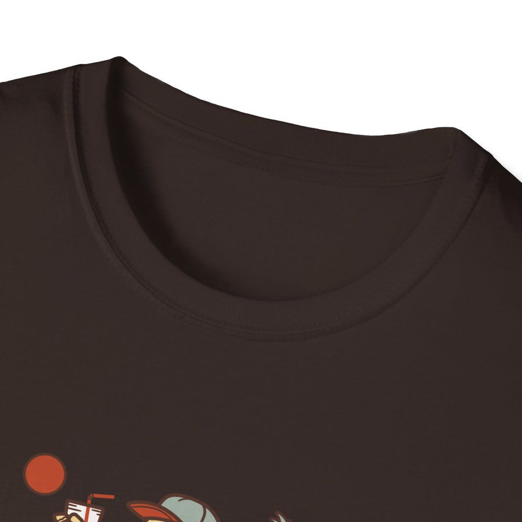 Hello Summer Skeleton T-Shirt — Retro Beach Vacation Tee