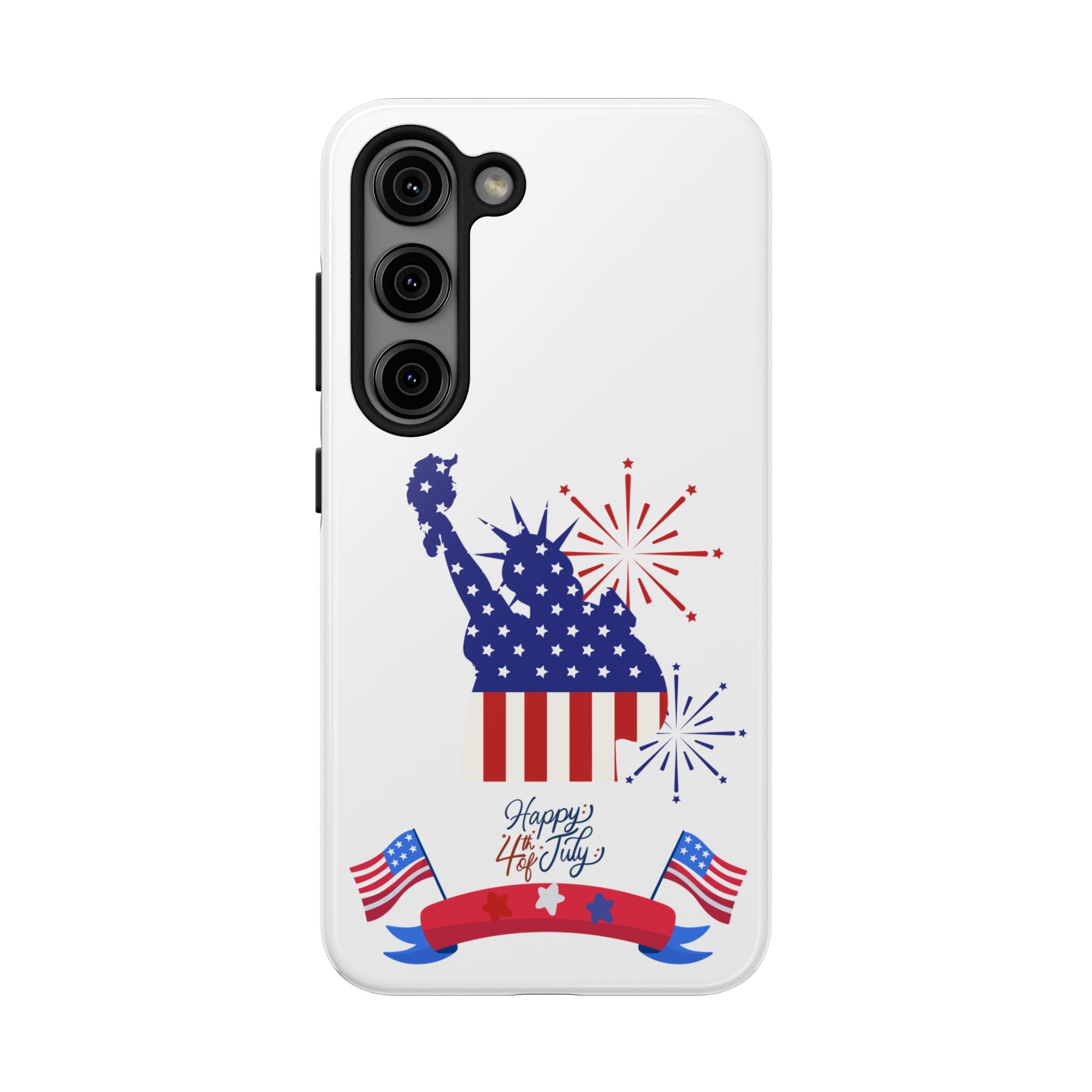 4th of July Tough Phone Case — Statue of Liberty USA Flag Design