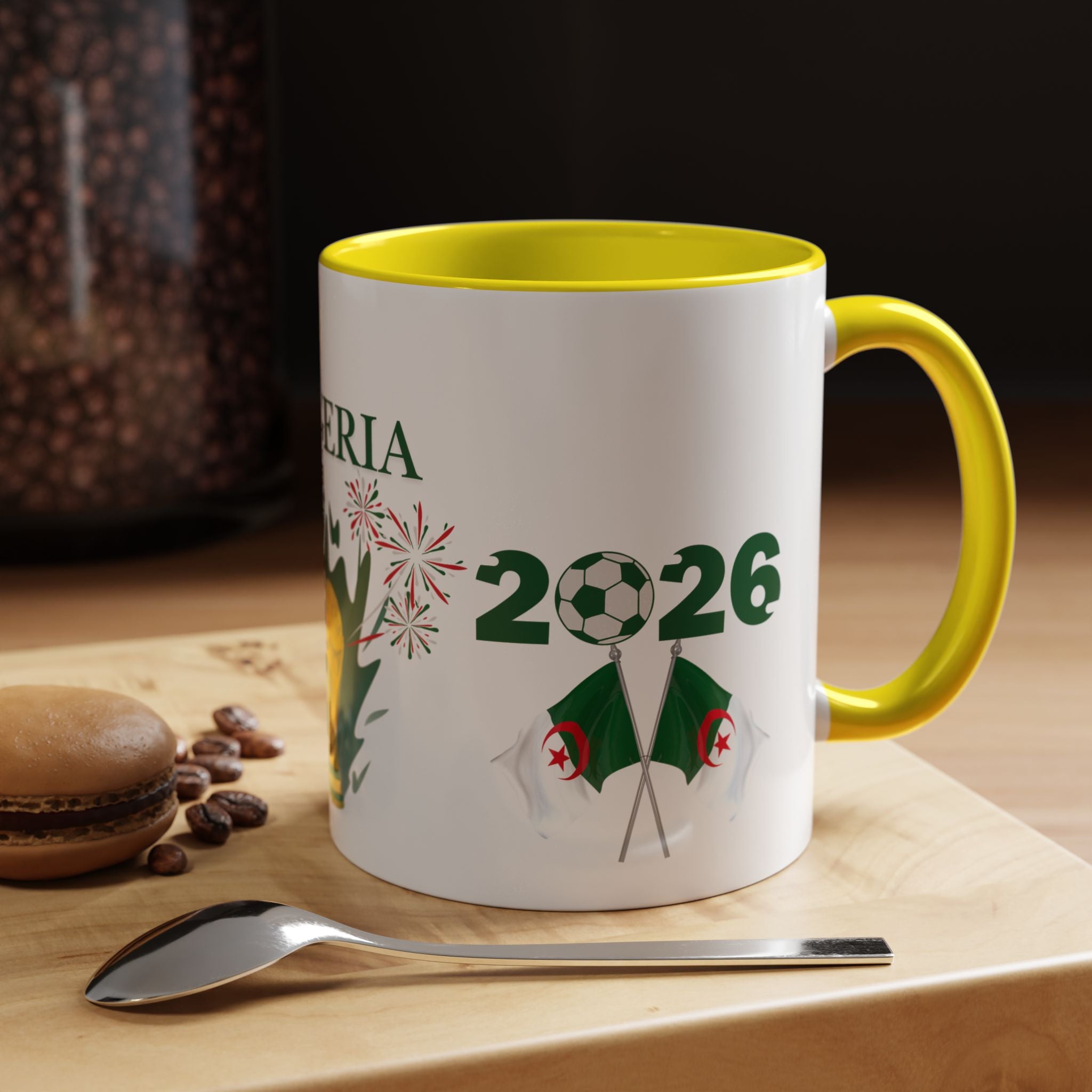 Algeria 2026 Cup Coffee Mug - Soccer Fan Accent Mug