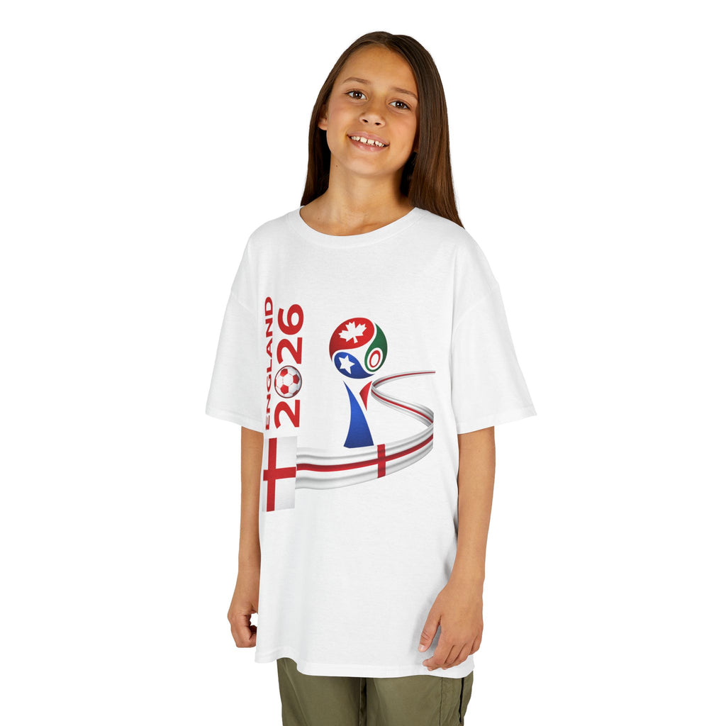 England 2026 Kids Soccer Tee — Football Cup Supporter Shirt