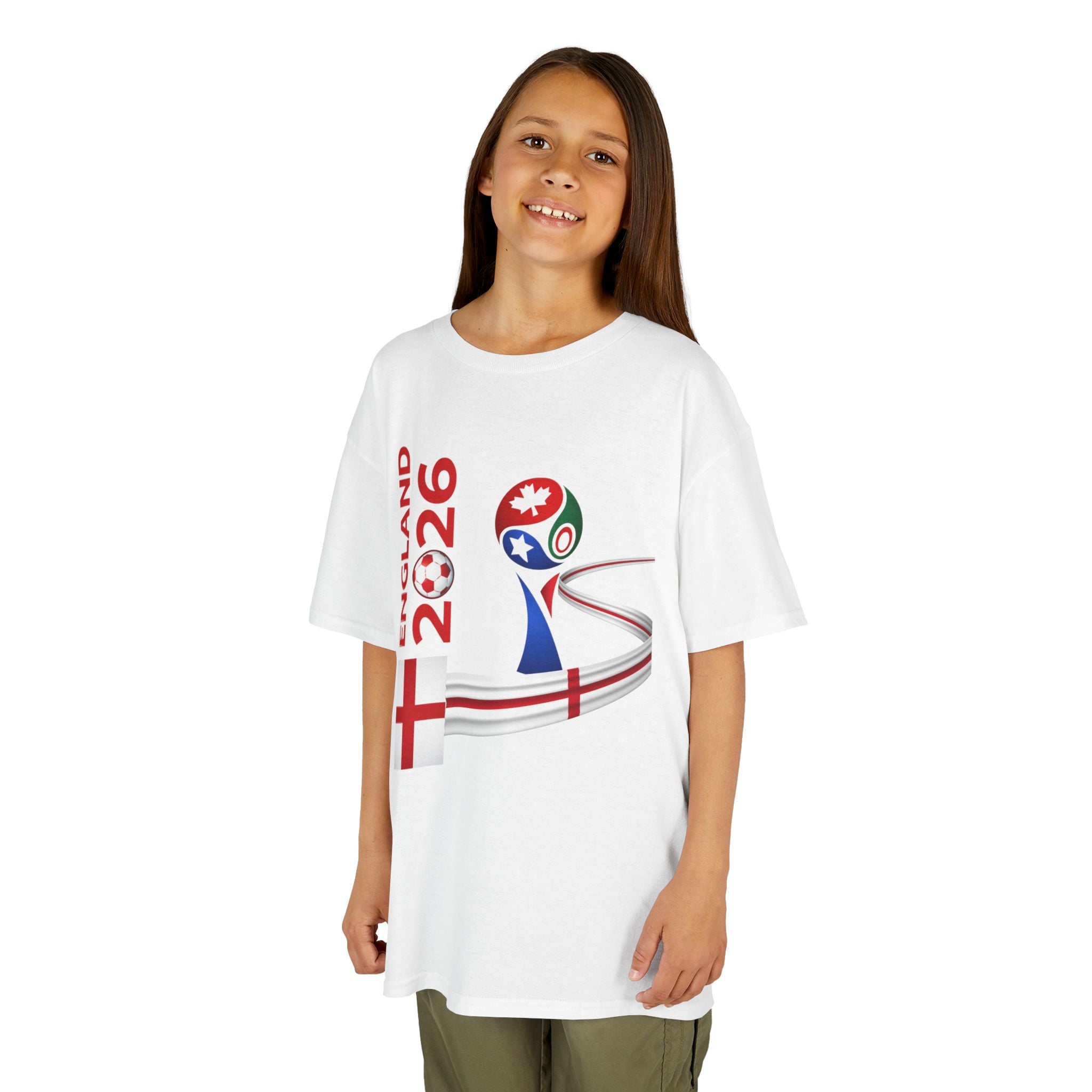 England 2026 Kids Soccer Tee — Football Cup Supporter Shirt