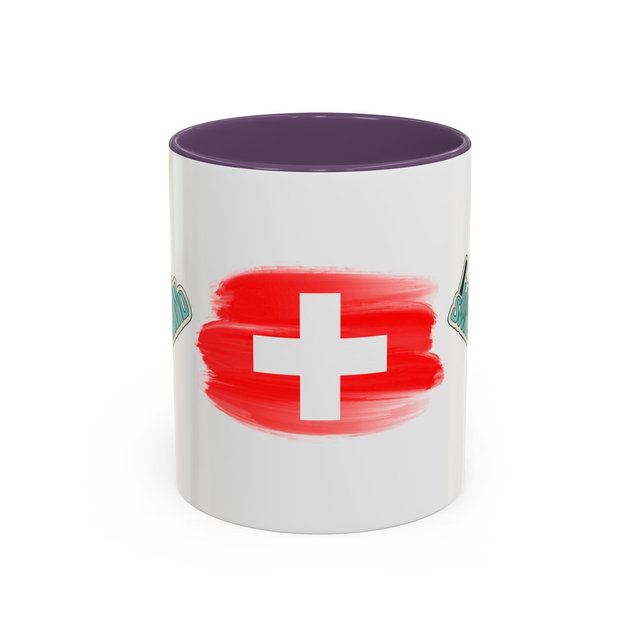 Switzerland Flag Accent Coffee Mug – I  Switzerland Travel Souvenir