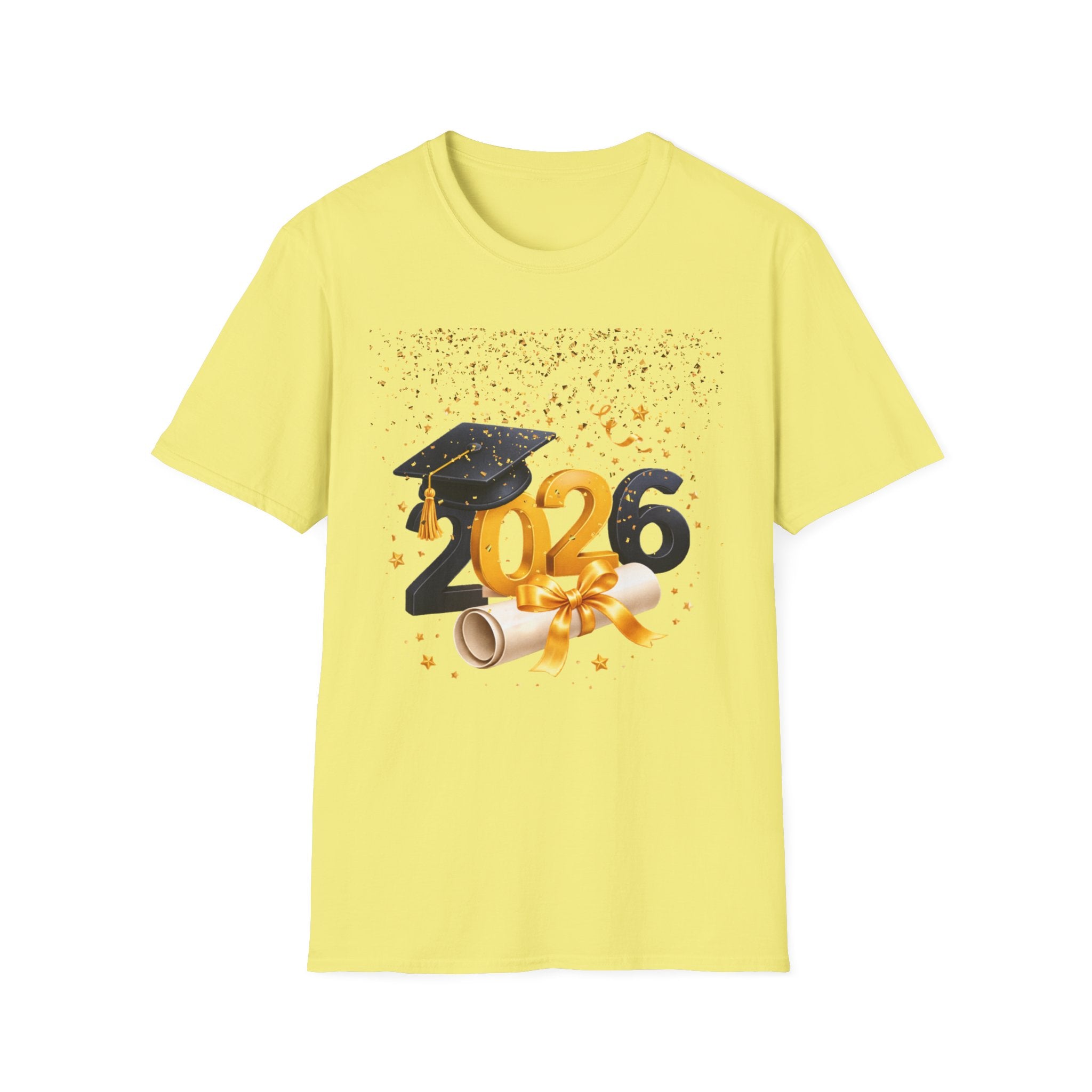 2026 Graduation T-Shirt – Class of 2026 Cap & Diploma Celebration Tee