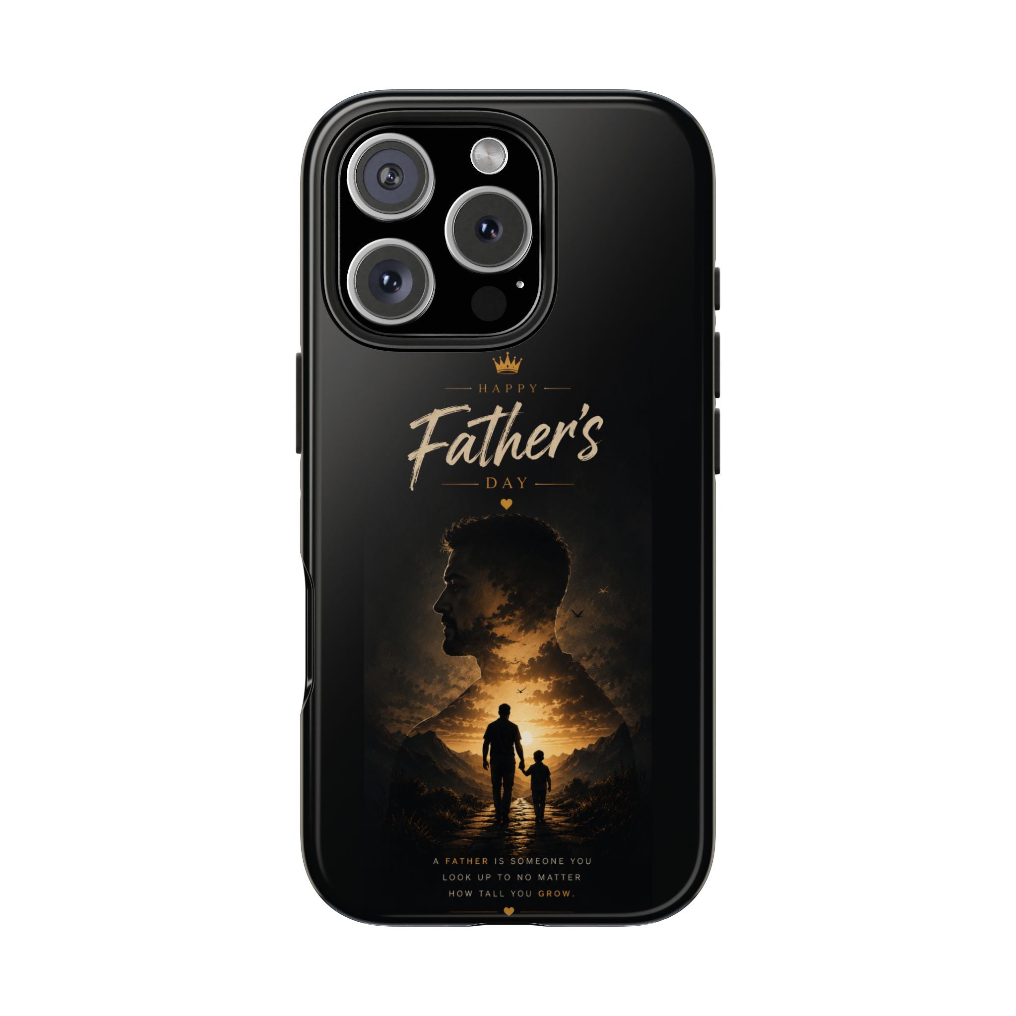 Father's Day Tough Phone Case – Silhouette Dad & Child Tribute