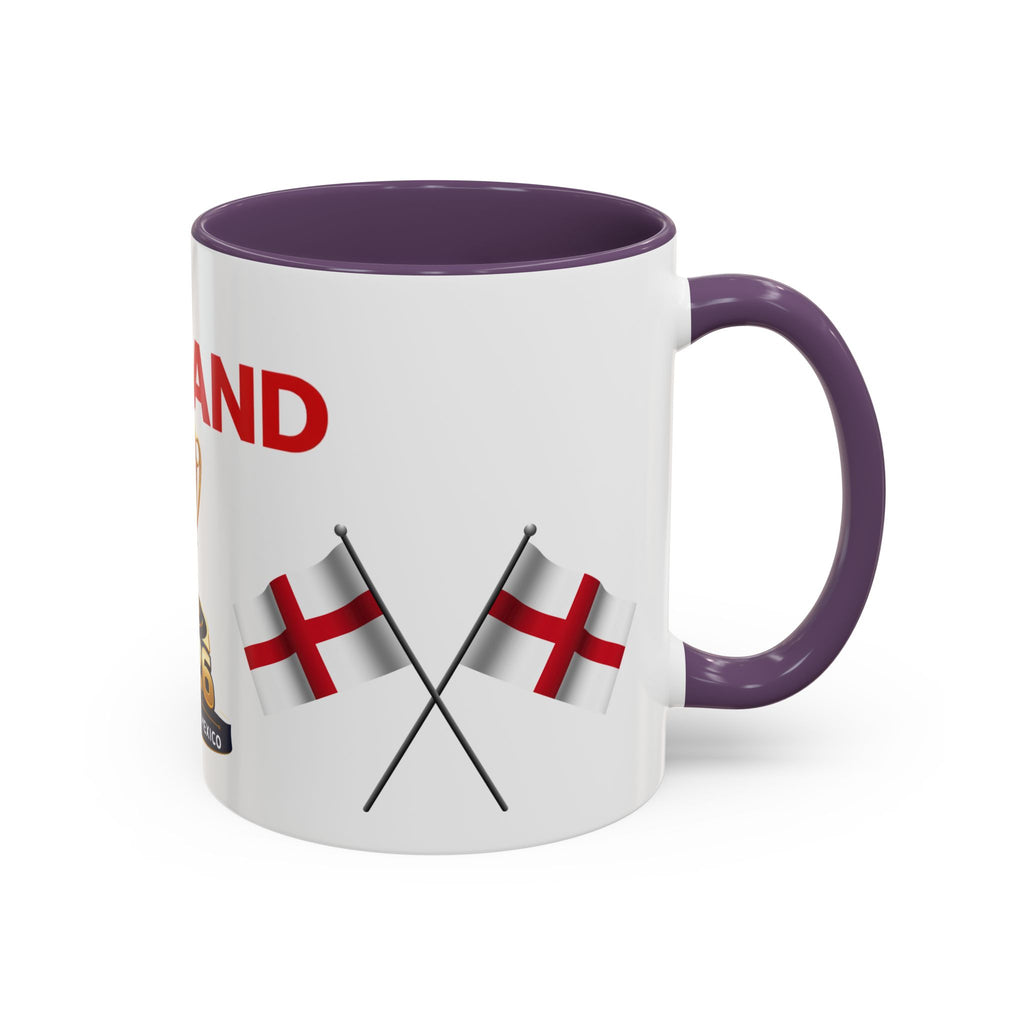 England 2026 Soccer Trophy Accent Coffee Mug — Cup Fan Gift (11/15oz)