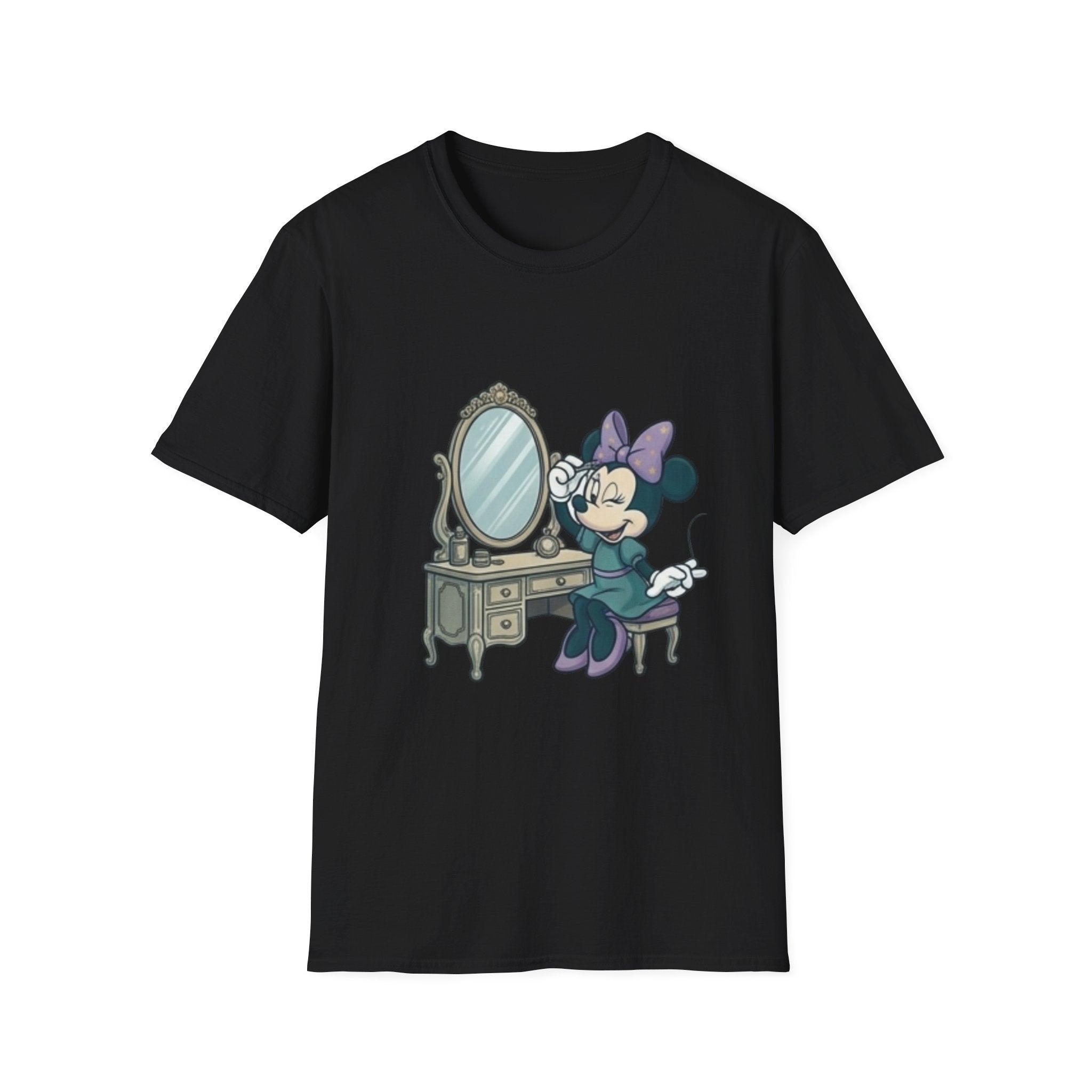 Minnie Mouse Vanity T-Shirt – Vintage Makeup Desk Graphic Tee