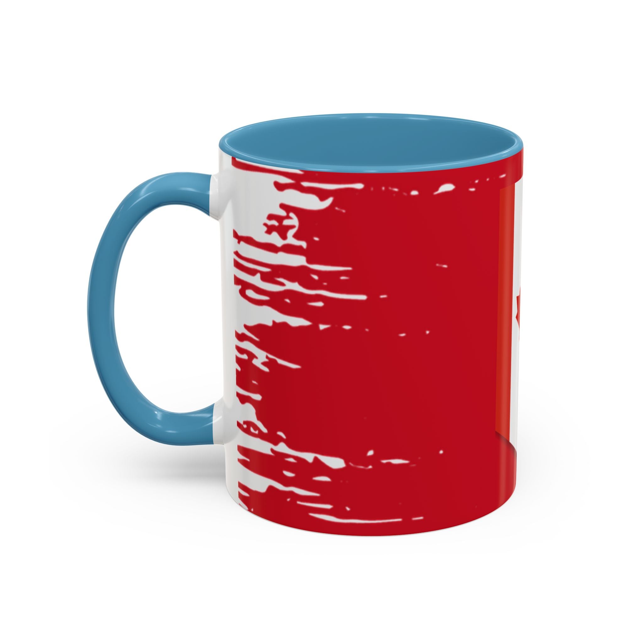 Canada Maple Leaf Accent Coffee Mug – Red Canadian Flag Design (11/15 oz)