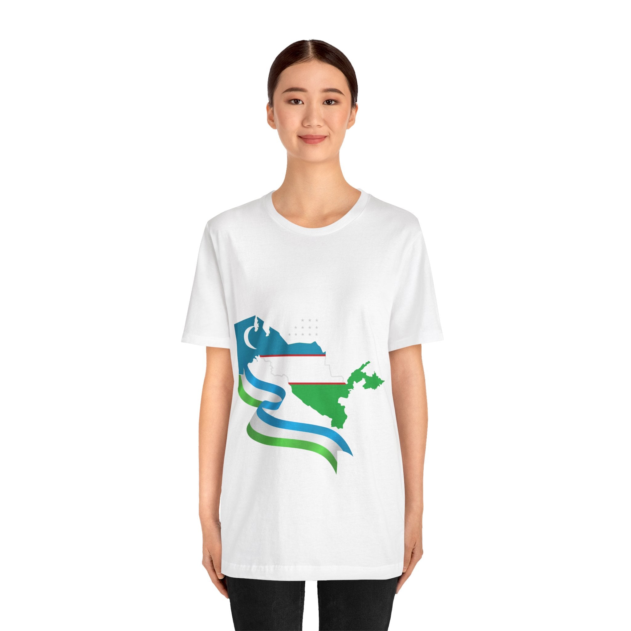 Uzbekistan Flag Soccer Tee — Cup Football Fan Shirt