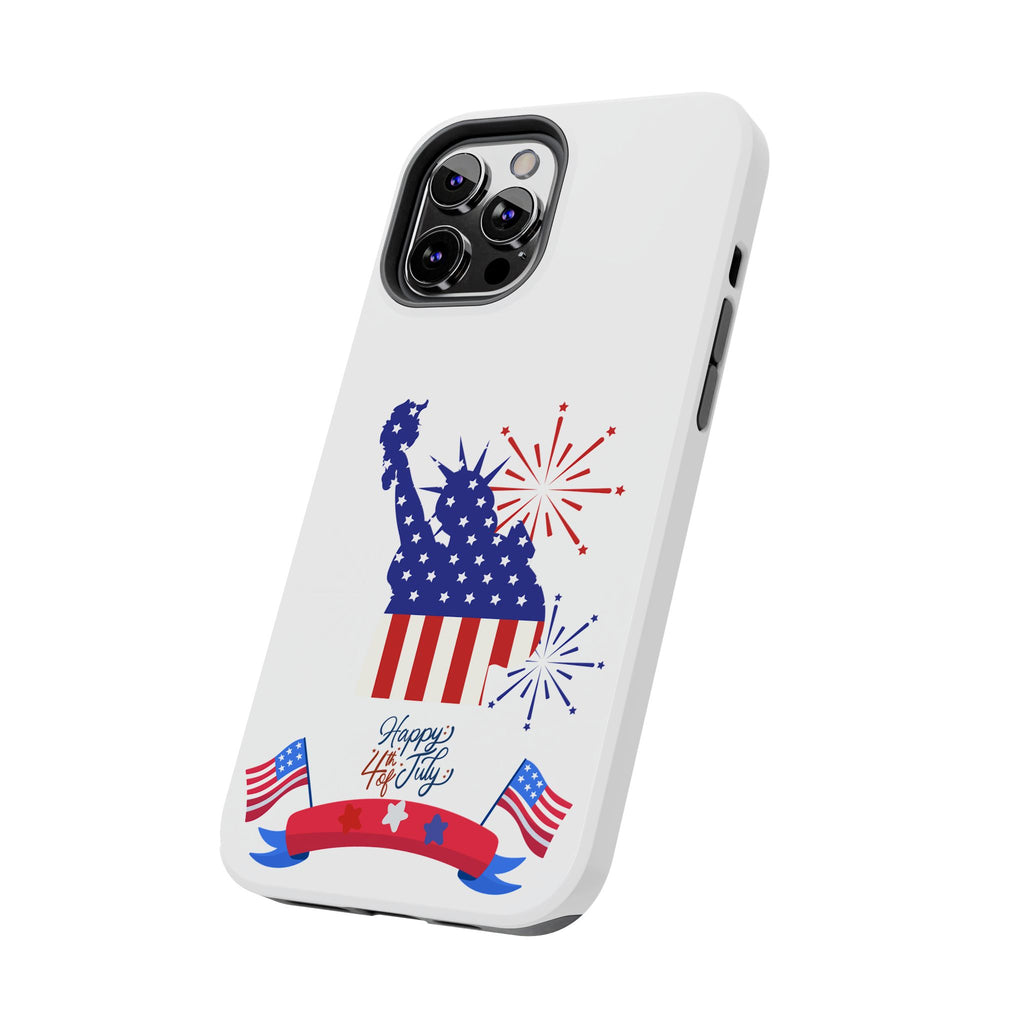 4th of July Tough Phone Case — Statue of Liberty USA Flag Design