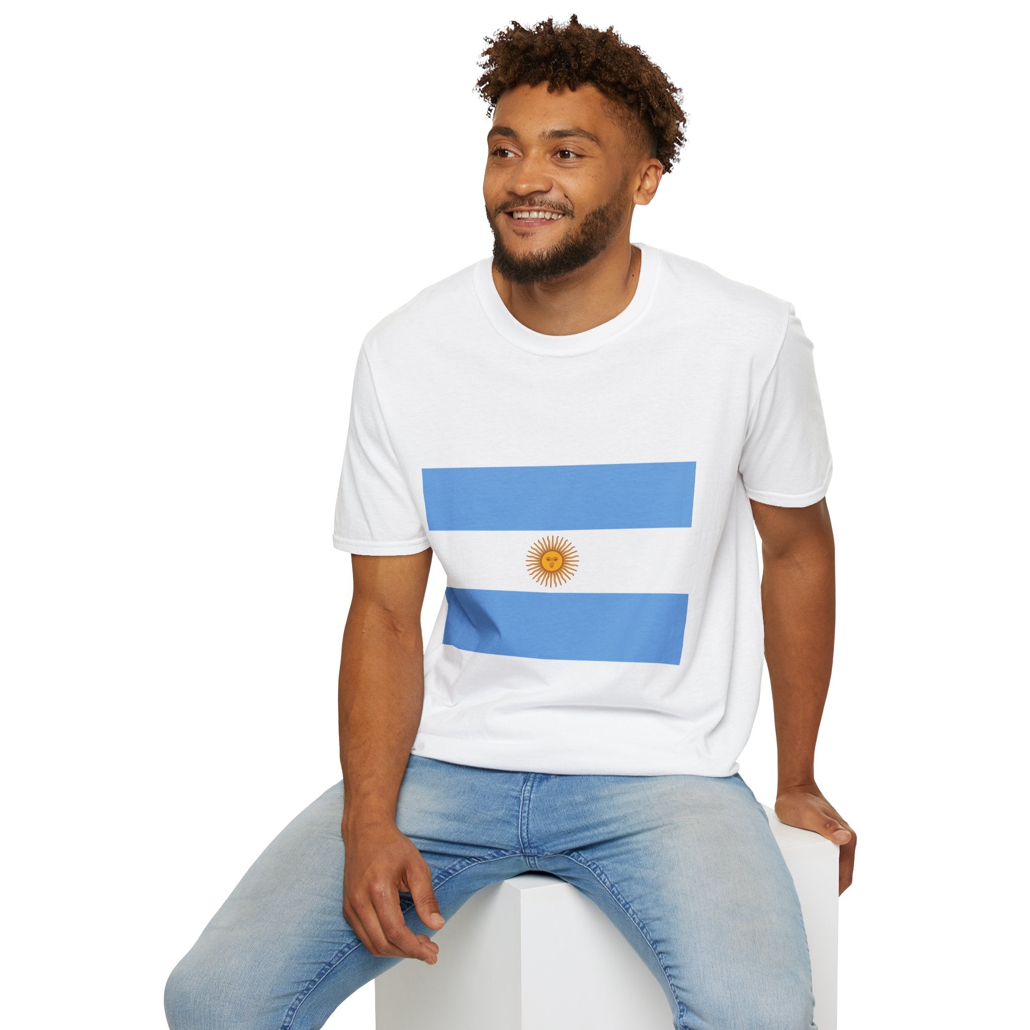 Argentina Flag T-Shirt — Argentina Script Back Tee